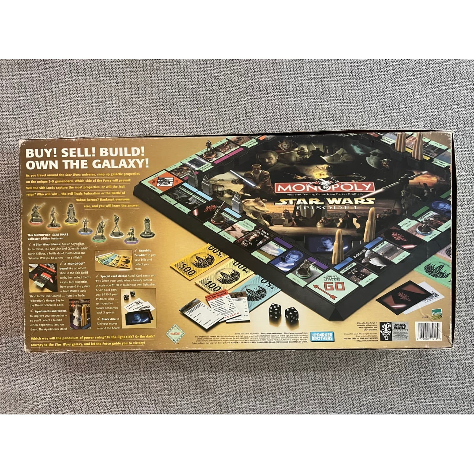 Star Wars Monopoly Episode I 3D Board Game Complete Collector Edition 1999 - Thumbnail 12