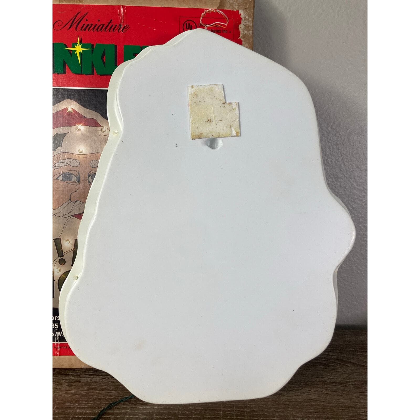 Vintage 1994 Santa Claus LED Light Decoration Christmas Wall Non- Working - Thumbnail 8