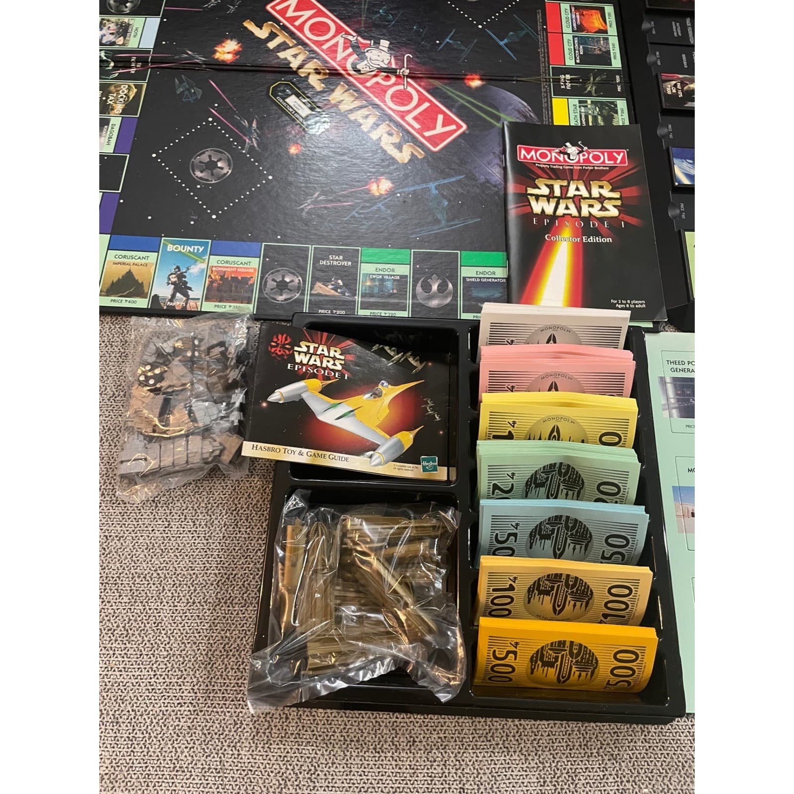 Star Wars Monopoly Episode I 3D Board Game Complete Collector Edition 1999 - Thumbnail 5