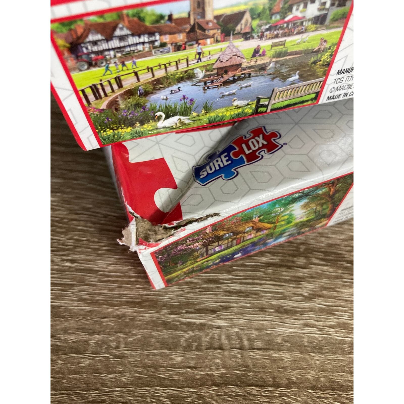 Sure-Lox 500 Piece Jigsaw Puzzle Summer Thatched Home & Village - Thumbnail 6