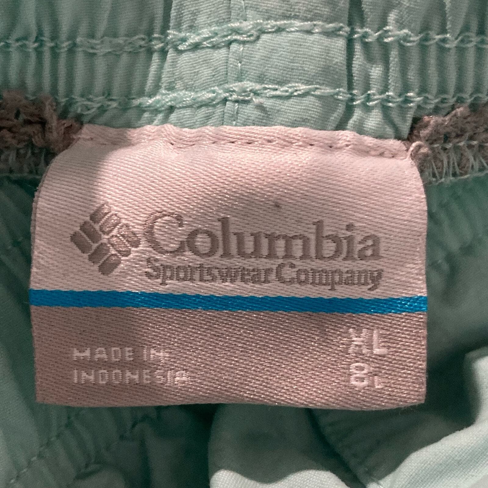 Columbia Men's Swim Shorts XL Mint Green Elastic Waistband - Thumbnail 2