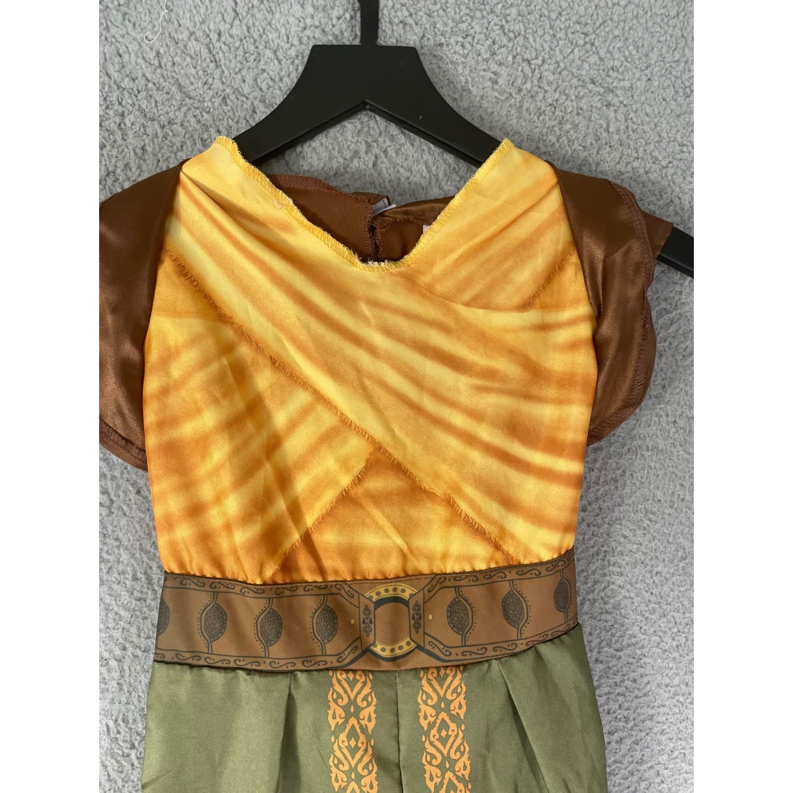 Disney Raya Costume Kids 4-6X Warrior Jumpsuit Jakks Pacific Outfit - Thumbnail 6