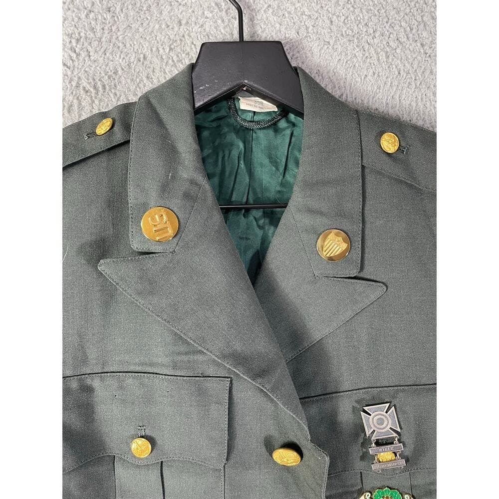 Vietnam Era US Army Dress Green Jacket 1st Army PFC 39R Uniform Coat - Thumbnail 7