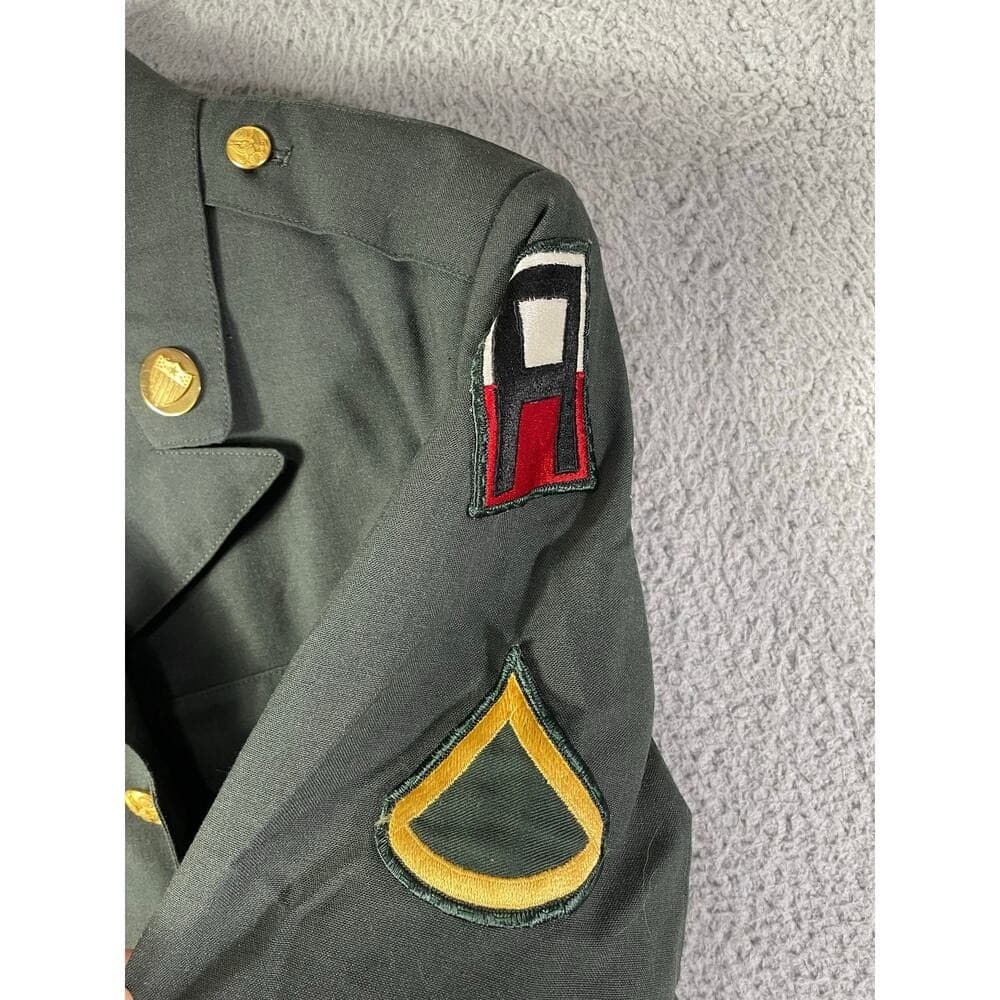 Vietnam Era US Army Dress Green Jacket 1st Army PFC 39R Uniform Coat - Thumbnail 14