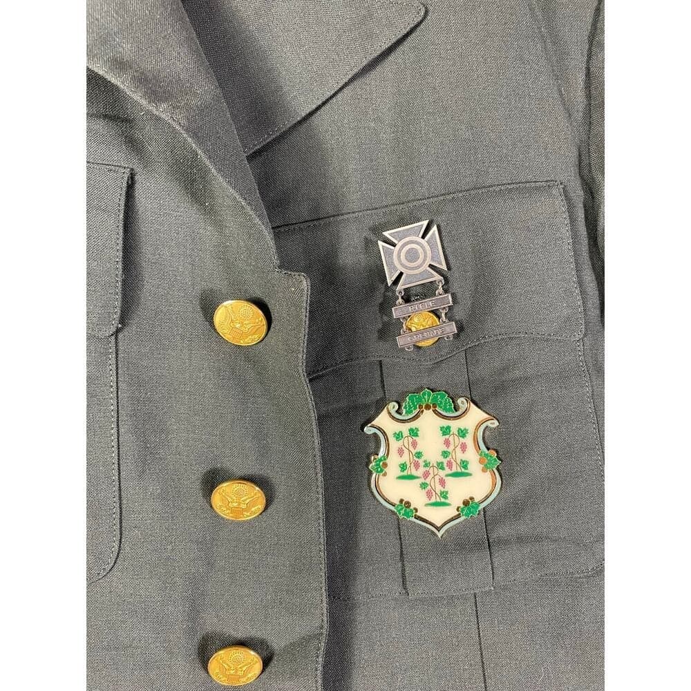 Vietnam Era US Army Dress Green Jacket 1st Army PFC 39R Uniform Coat - Thumbnail 12