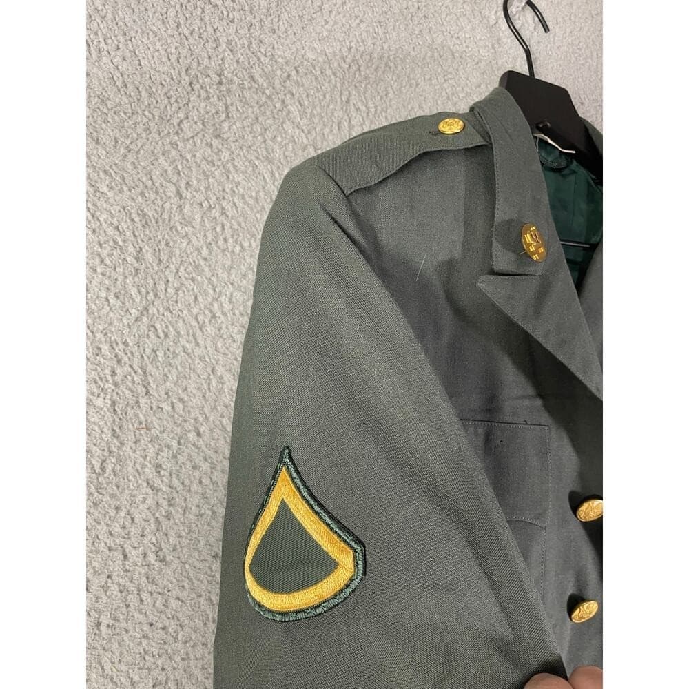 Vietnam Era US Army Dress Green Jacket 1st Army PFC 39R Uniform Coat - Thumbnail 6