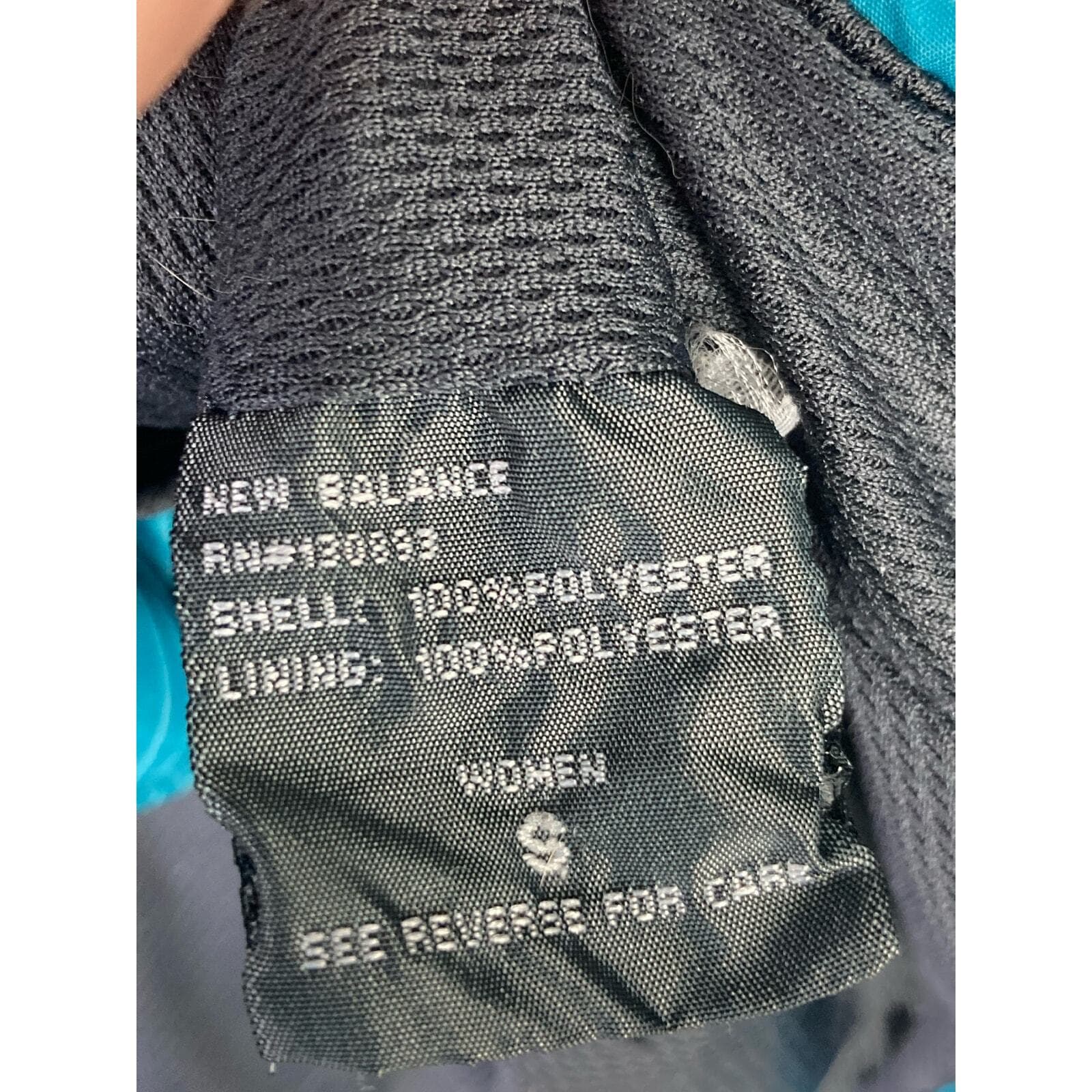 New Balance Women's Blue Windbreaker Jacket Size S Hooded Casual - Thumbnail 6