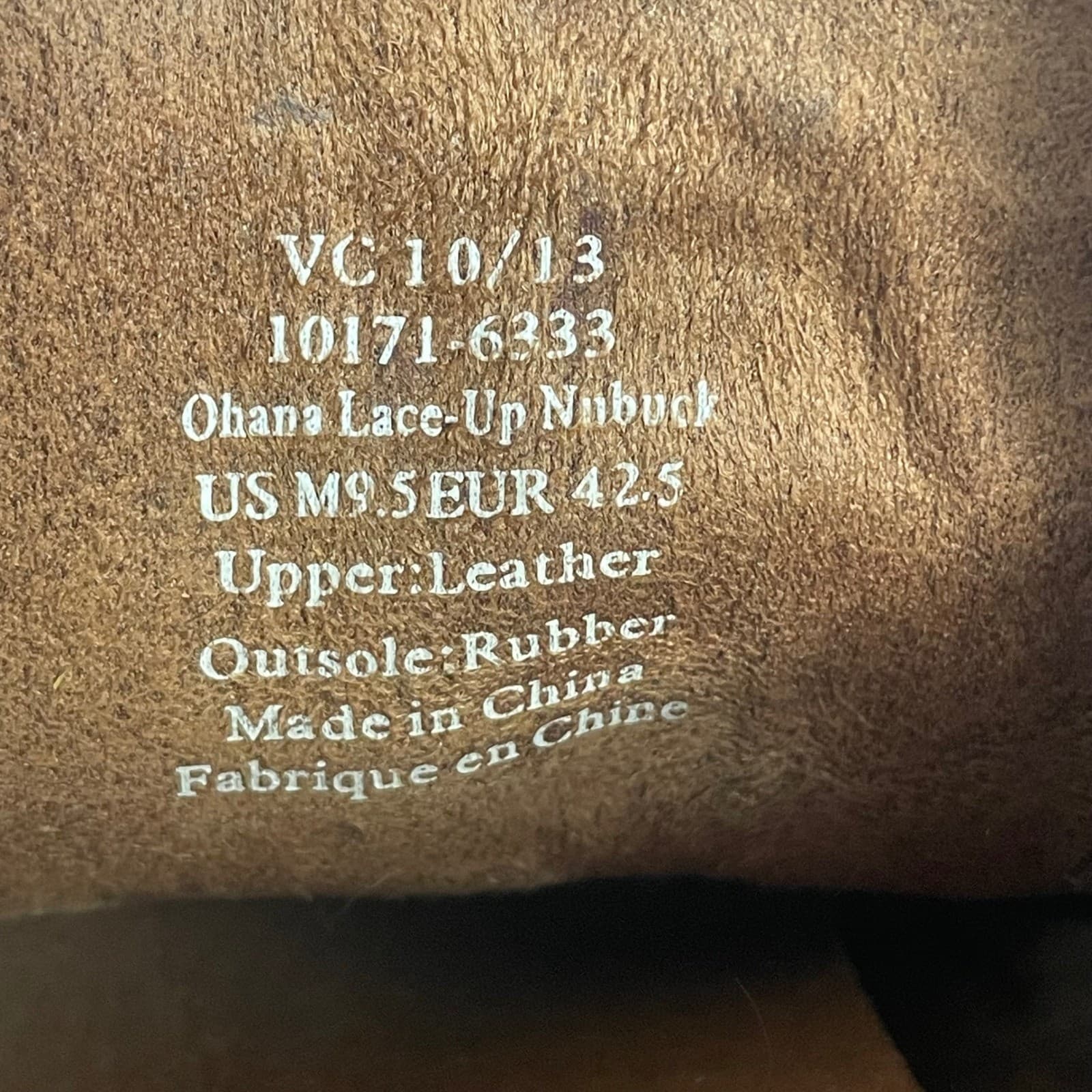 Olukai Ohana Lace-Up Nubuck Mens Brown Leather Shoes 10171-6333 Size 9.5 - Thumbnail 3