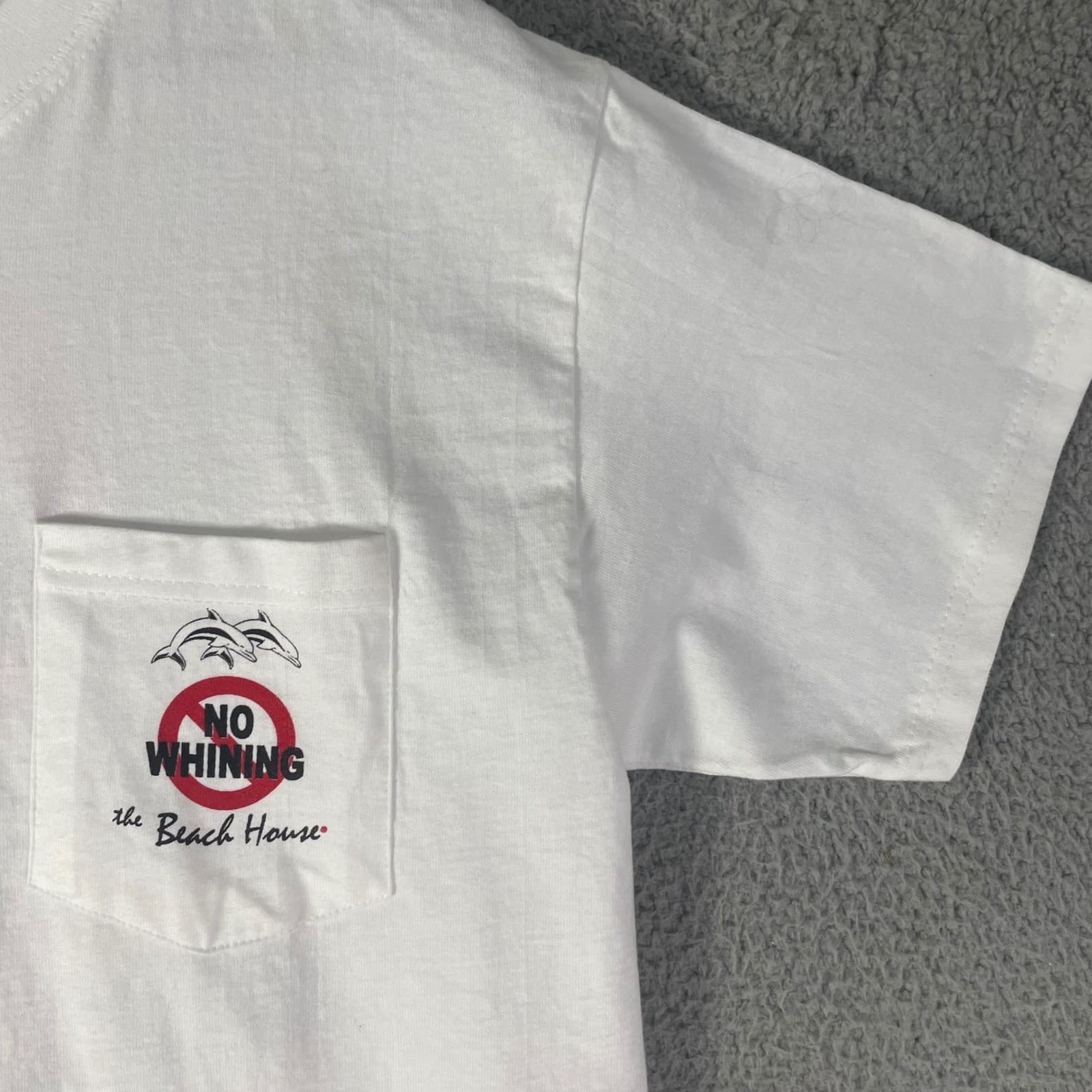 Vintage Hanes Beefy-T Beach House Surf Shirt Mens M California Single Stitch 90s - Thumbnail 7