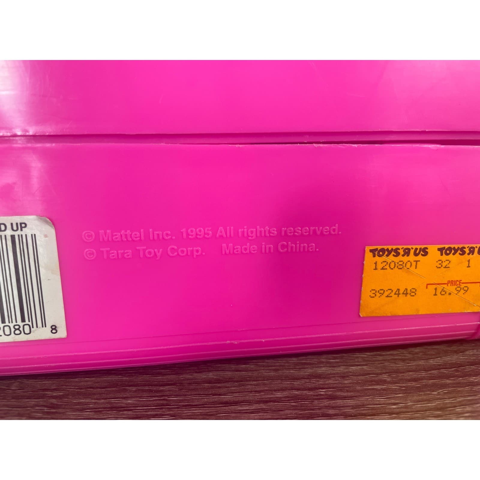 Vintage 1995 Mattel Barbie Songbird Vinyl Doll Case Storage Trunk Pink Tara Toy - Thumbnail 13