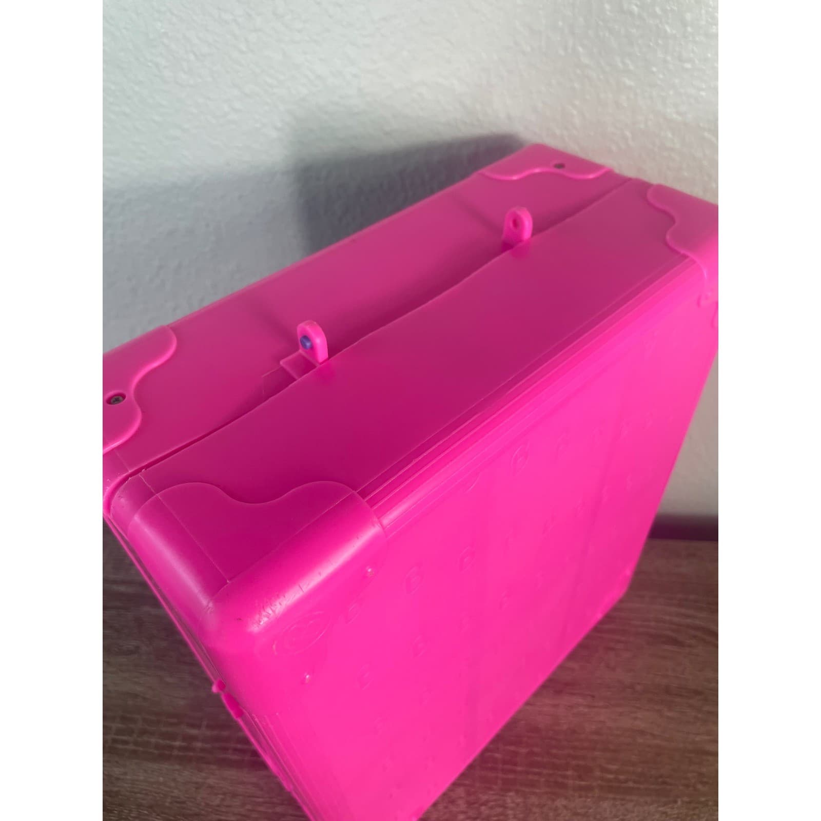 Vintage 1995 Mattel Barbie Songbird Vinyl Doll Case Storage Trunk Pink Tara Toy - Thumbnail 11