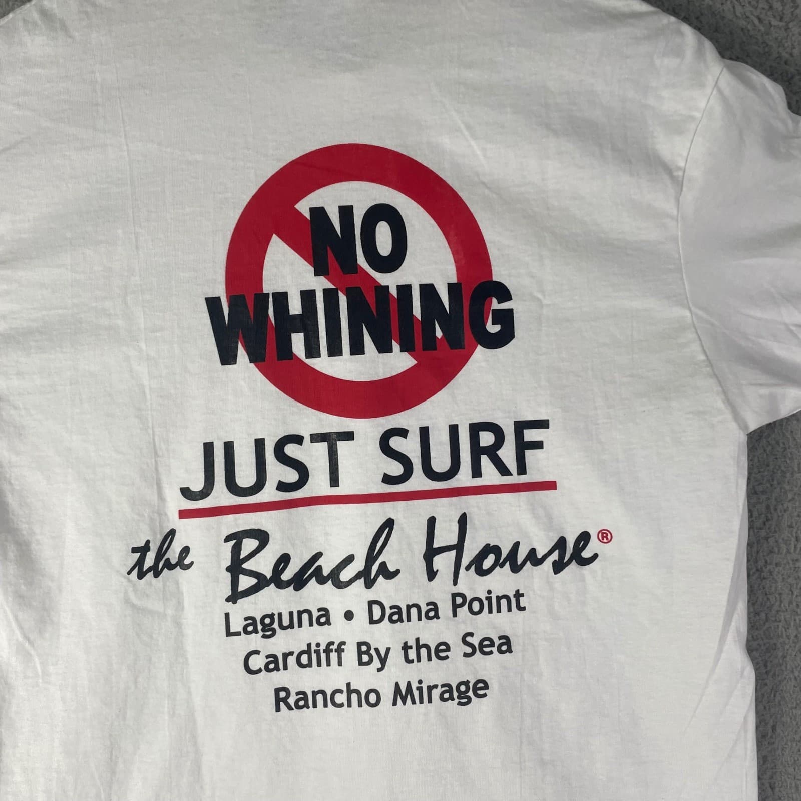 Vintage Hanes Beefy-T Beach House Surf Shirt Mens M California Single Stitch 90s - Thumbnail 5
