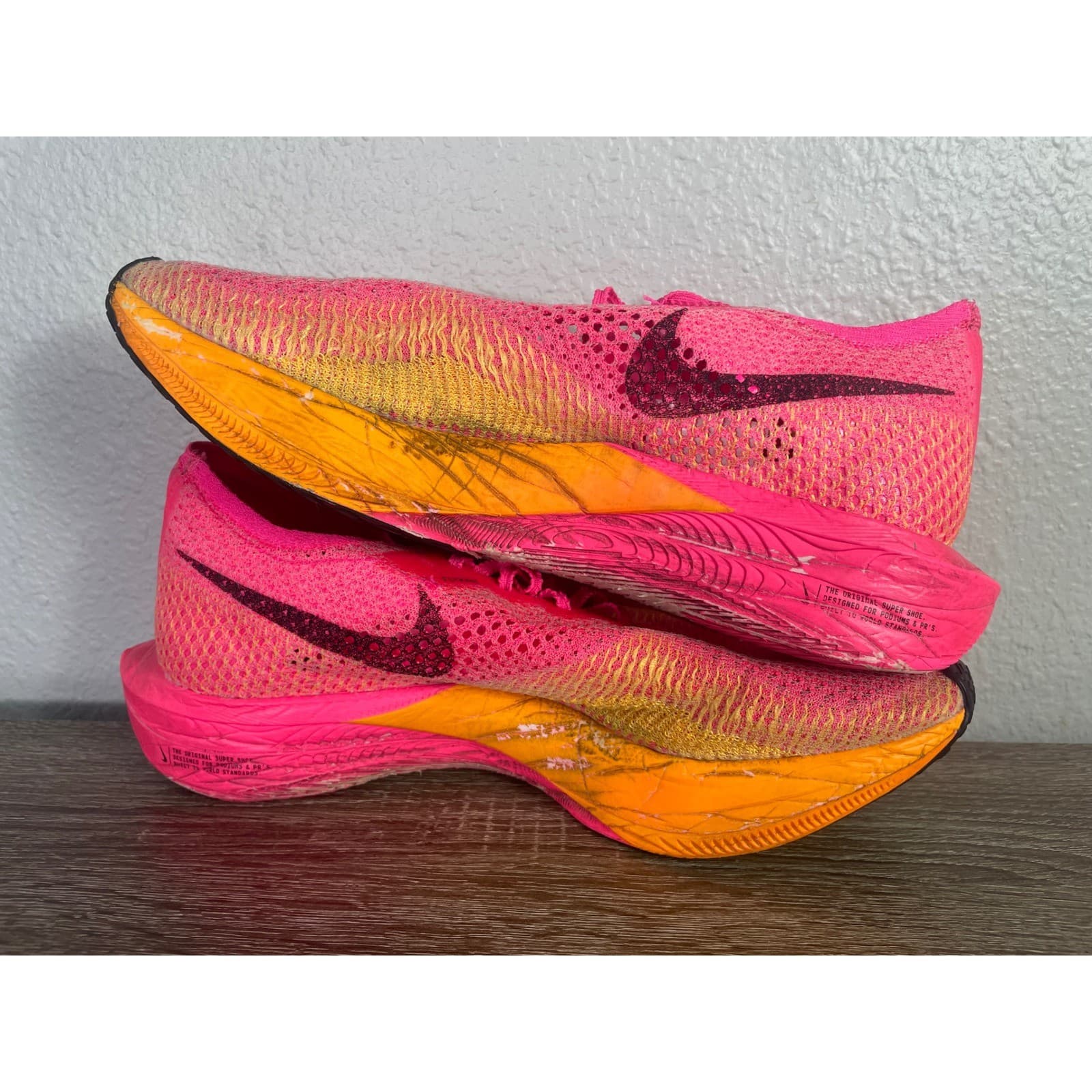 Nike ZoomX Vaporfly Next% 3 Mens 10 Hyper Pink Laser Orange DV4129-600 - Thumbnail 13