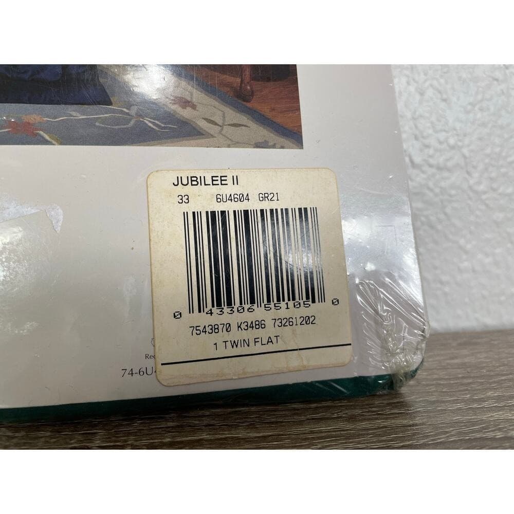 Vintage Cannon Jubilee II Twin Flat Sheet NOS USA Percale Cotton 180TC New - Thumbnail 5