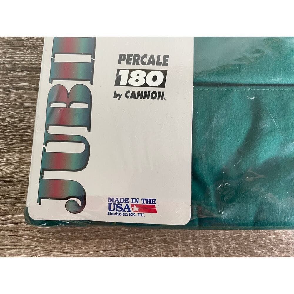 Vintage Cannon Jubilee II Twin Flat Sheet NOS USA Percale Cotton 180TC New - Thumbnail 7
