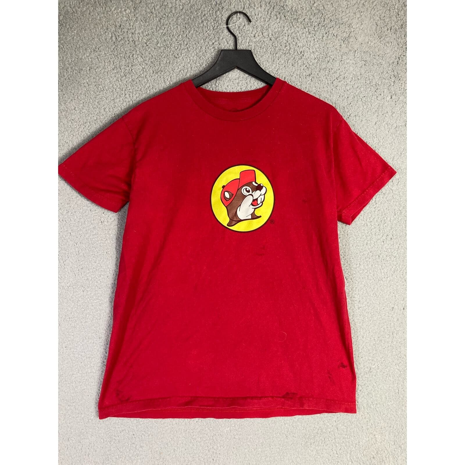 Buc-ee's Unisex Red T-Shirt L Short Sleeve Graphic Beaver Logo - Thumbnail 5