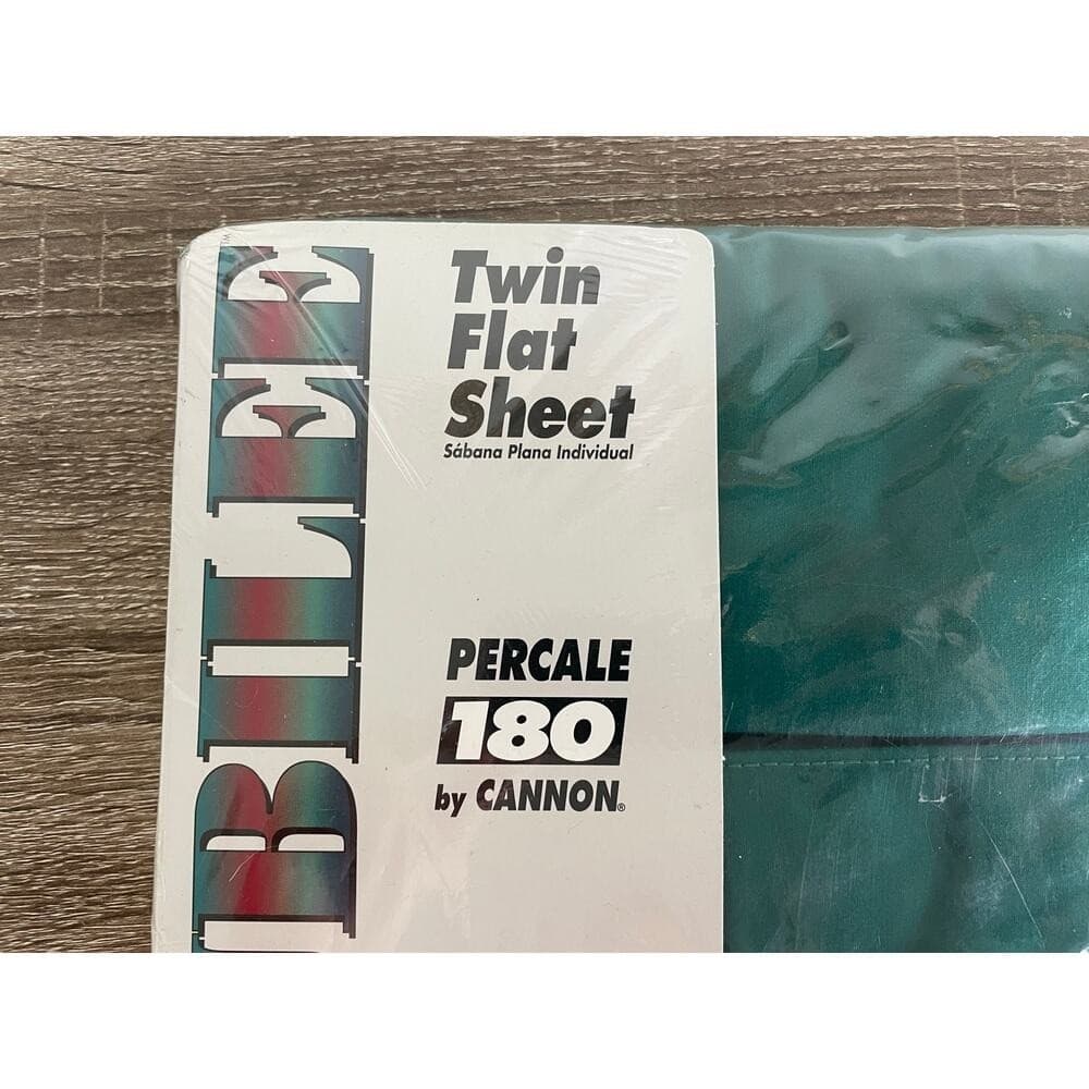 Vintage Cannon Jubilee II Twin Flat Sheet NOS USA Percale Cotton 180TC New - Thumbnail 4