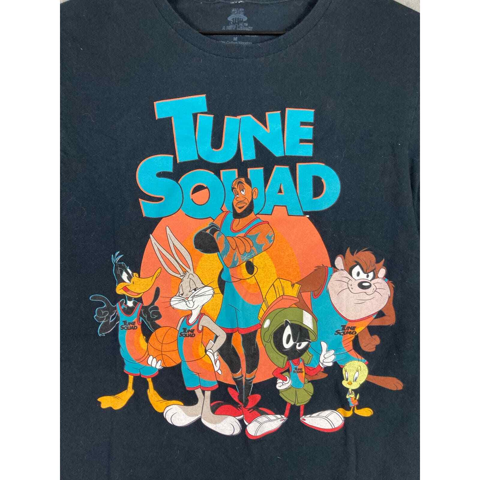 Official Space Jam A New Legacy Tune Squad Size M T-Shirt Medium Mens Black - Thumbnail 6