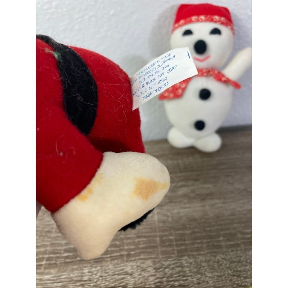 Vintage Nadel & Sons Santa Claus & Snowman Plush Dolls Stuffed Christmas Decor - Thumbnail 5