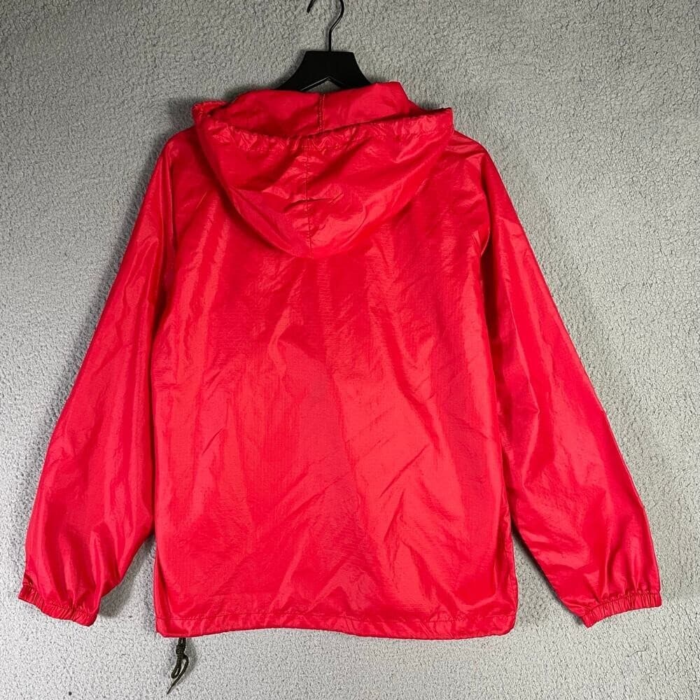 Vintage USS Halsey CG-23 Navy Windbreaker Jacket Mens S Red USA Made MVP - Thumbnail 6