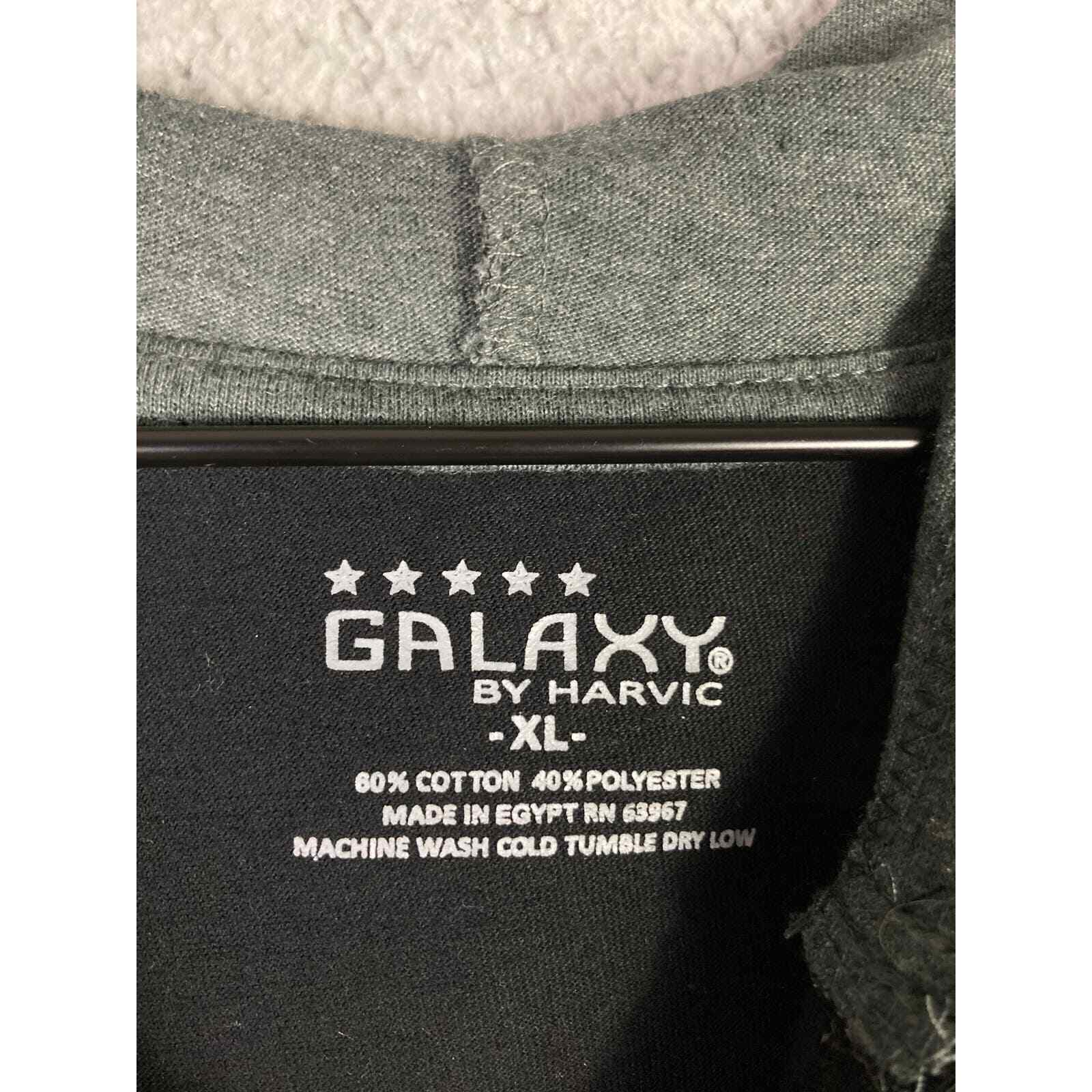 NEW Men's Galaxy Harvie Hoodie Shirt Dark Gray Size XL NWT Activewear Black - Thumbnail 3