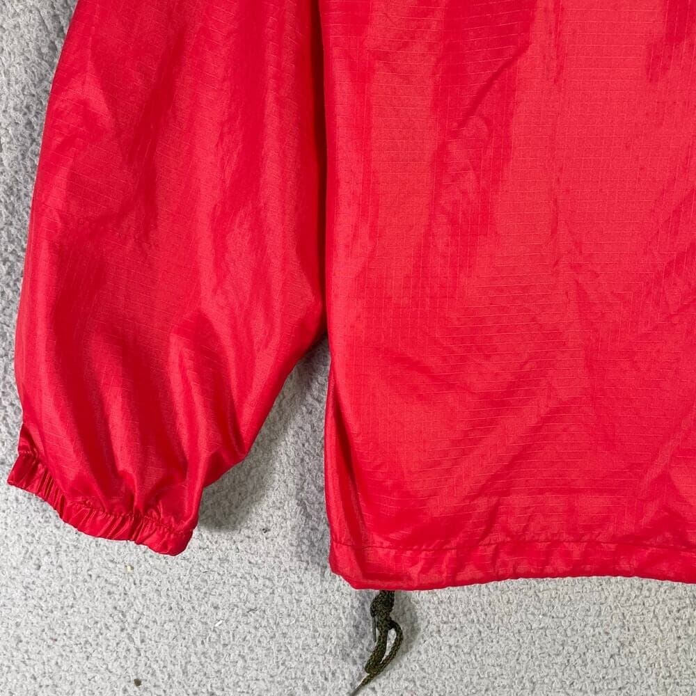 Vintage USS Halsey CG-23 Navy Windbreaker Jacket Mens S Red USA Made MVP - Thumbnail 11