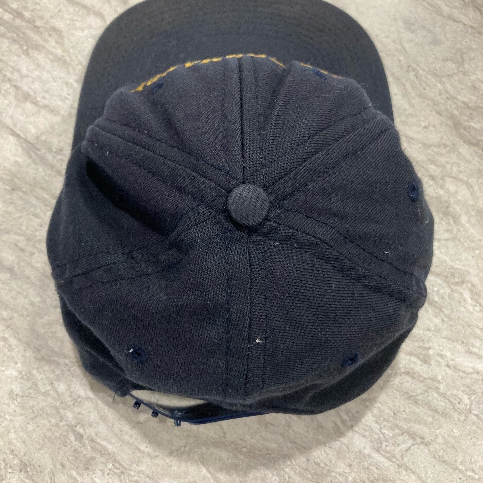 Vintage US Military USS Normandy CG-60 Embroidered Snapback Ball Cap Hat Blue - Thumbnail 8