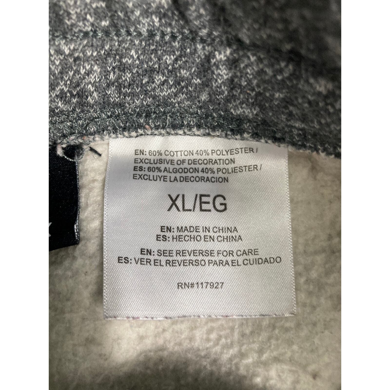 Reebok Men XL Jogger Sweatpants Gray Heathered Fleece Track Pants Cuffed - Thumbnail 7