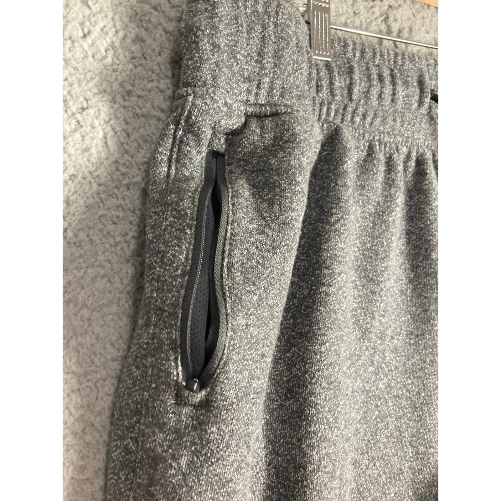 Reebok Men XL Jogger Sweatpants Gray Heathered Fleece Track Pants Cuffed - Thumbnail 13