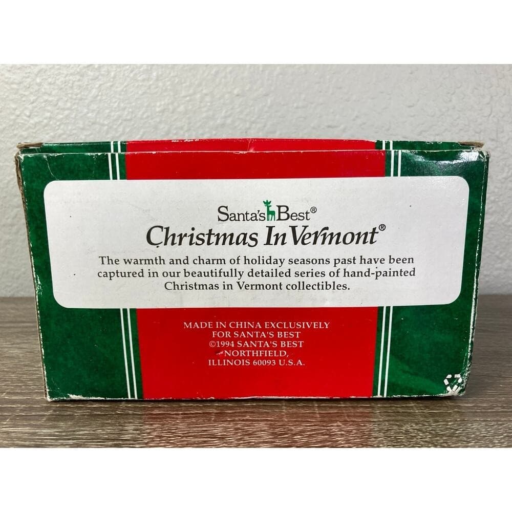 Santa's Best Christmas In Vermont Horse Sleigh Village 1994 Holiday Decor - Thumbnail 8