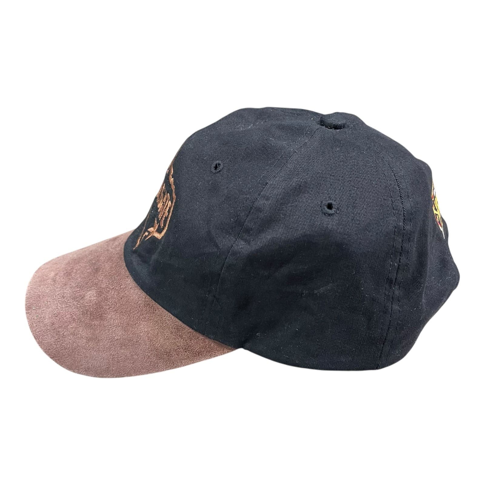 NFL Super Bowl XXXVIII Adjustable Hat Brown Black Embroidered Football - Thumbnail 7