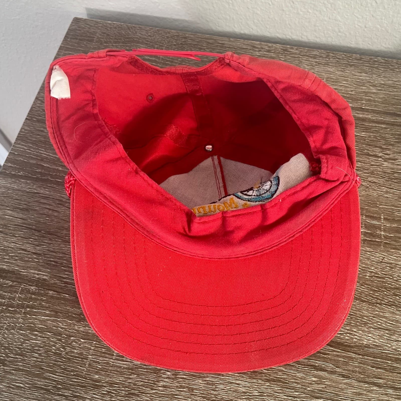 Vintage 1989 Mount Vaughan Antarctica Expedition Hat Rope Snapback Cap Red - Thumbnail 7