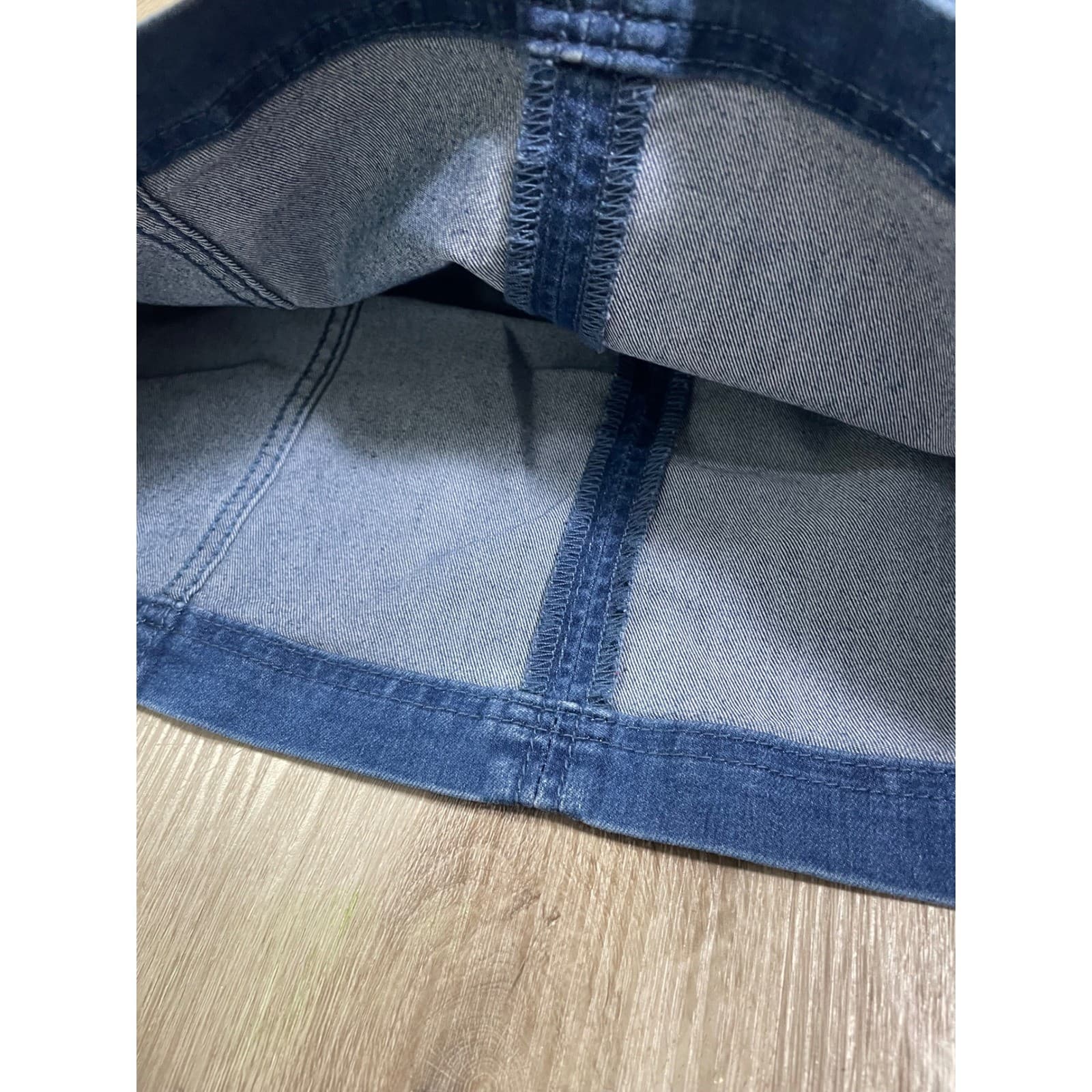 Free People Medium Blue Denim A-line Mini Skirt Back Zip Size 4 - Thumbnail 14
