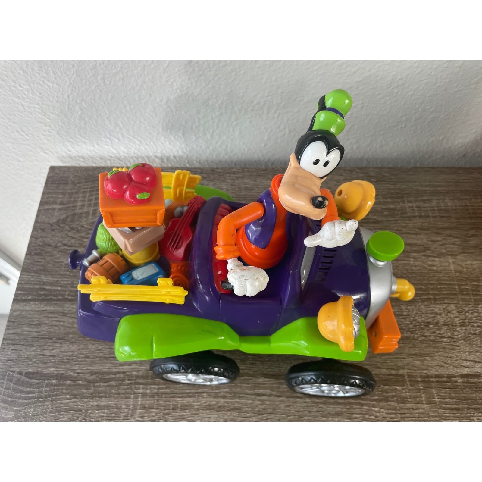 Disney Goofy Jalopy Car Toy 2000 Bumpy Ride Mattel Display Piece Parts Repair - Thumbnail 5