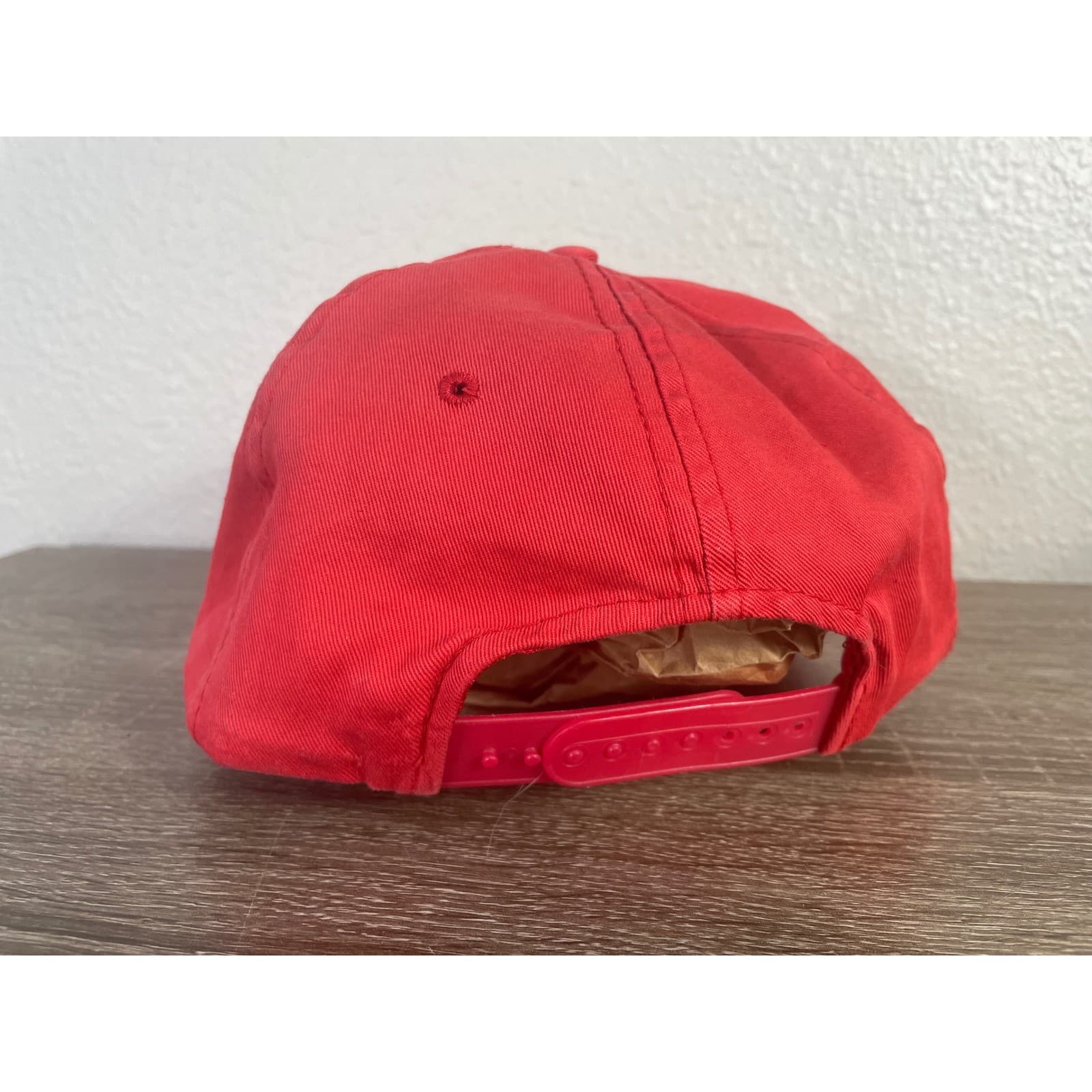 Vintage 1989 Mount Vaughan Antarctica Expedition Hat Rope Snapback Cap Red - Thumbnail 5