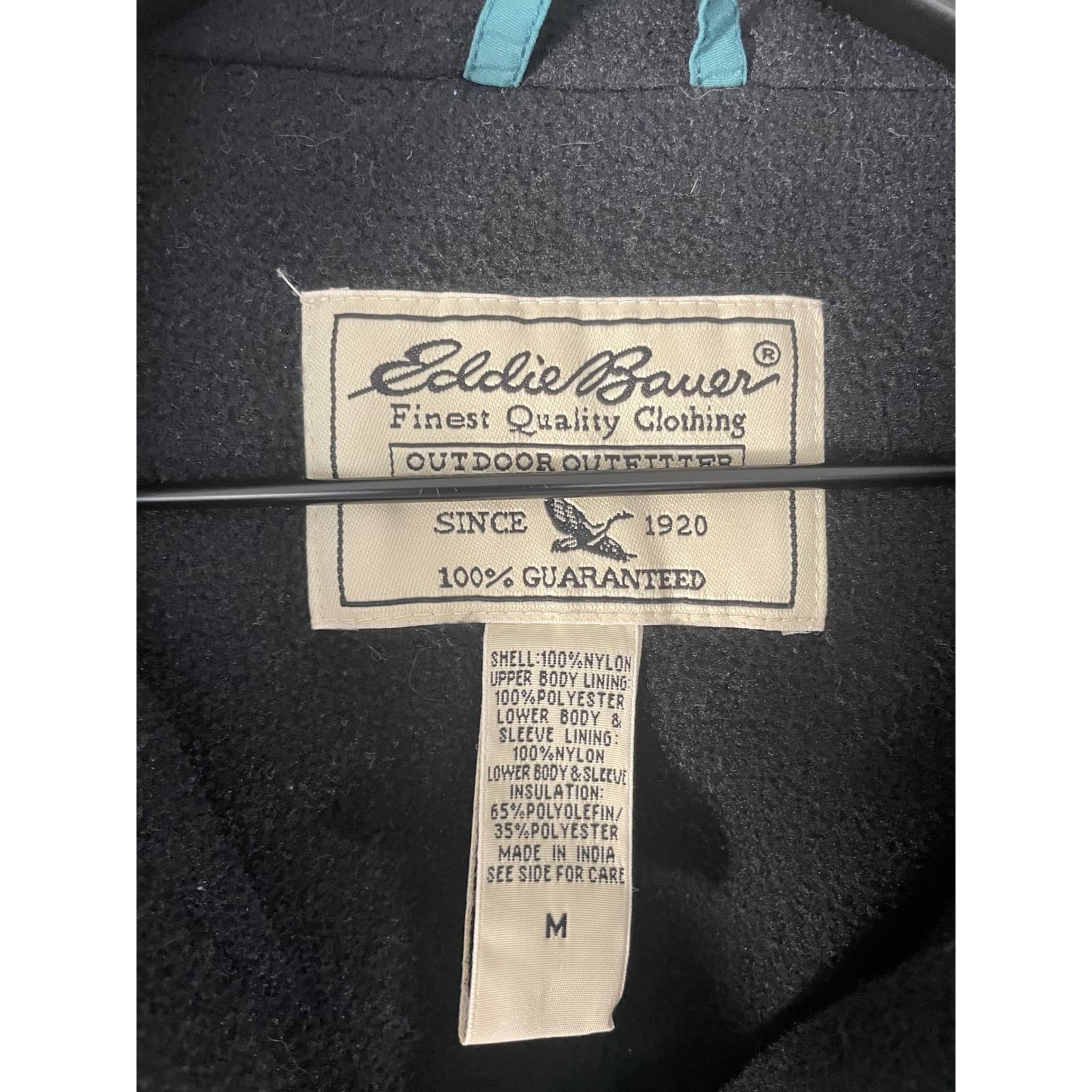 Vintage Eddie Bauer Polartec Parka Jacket Mens Medium Hooded Outdoor Coat - Thumbnail 4