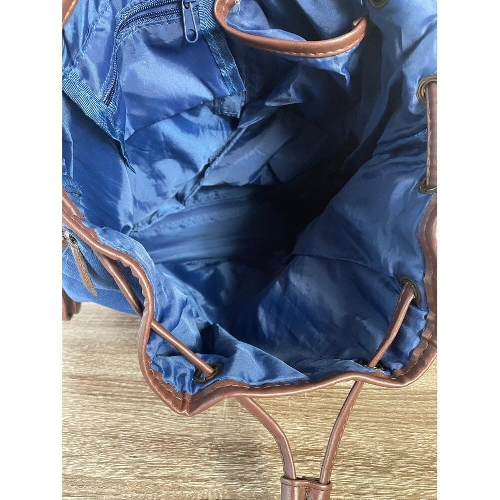 Disney Vacation Club Backpack Brown Blue Members are Magical Drawstring Bag - Thumbnail 7