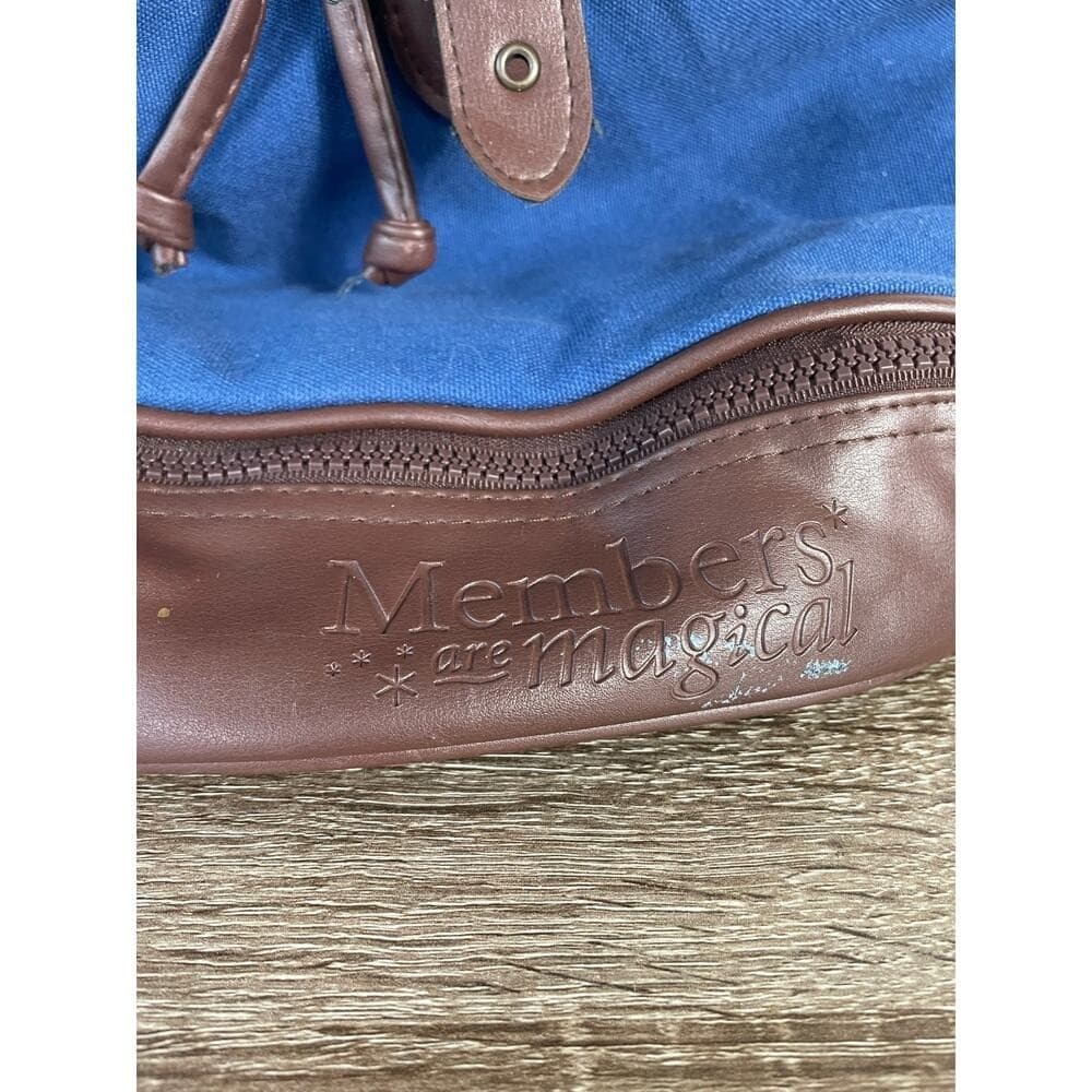 Disney Vacation Club Backpack Brown Blue Members are Magical Drawstring Bag - Thumbnail 6