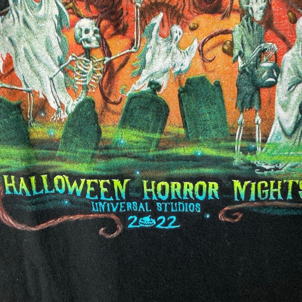 Halloween Horror Nights 2022 Scares at Every Turn T-Shirt Universal Studios L - Thumbnail 4