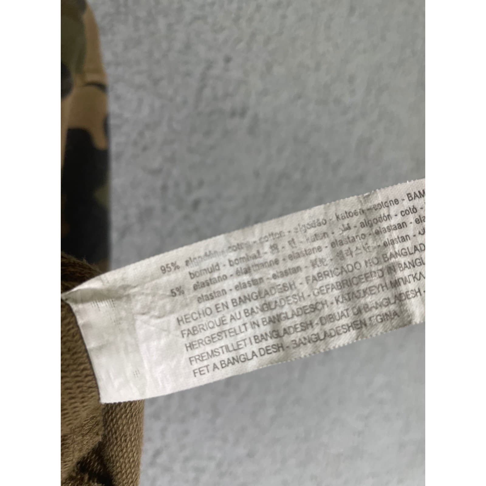 Bershka Camouflage Crop Sweatshirt Crewneck Long Sleeve Women XS Green Brown - Thumbnail 5