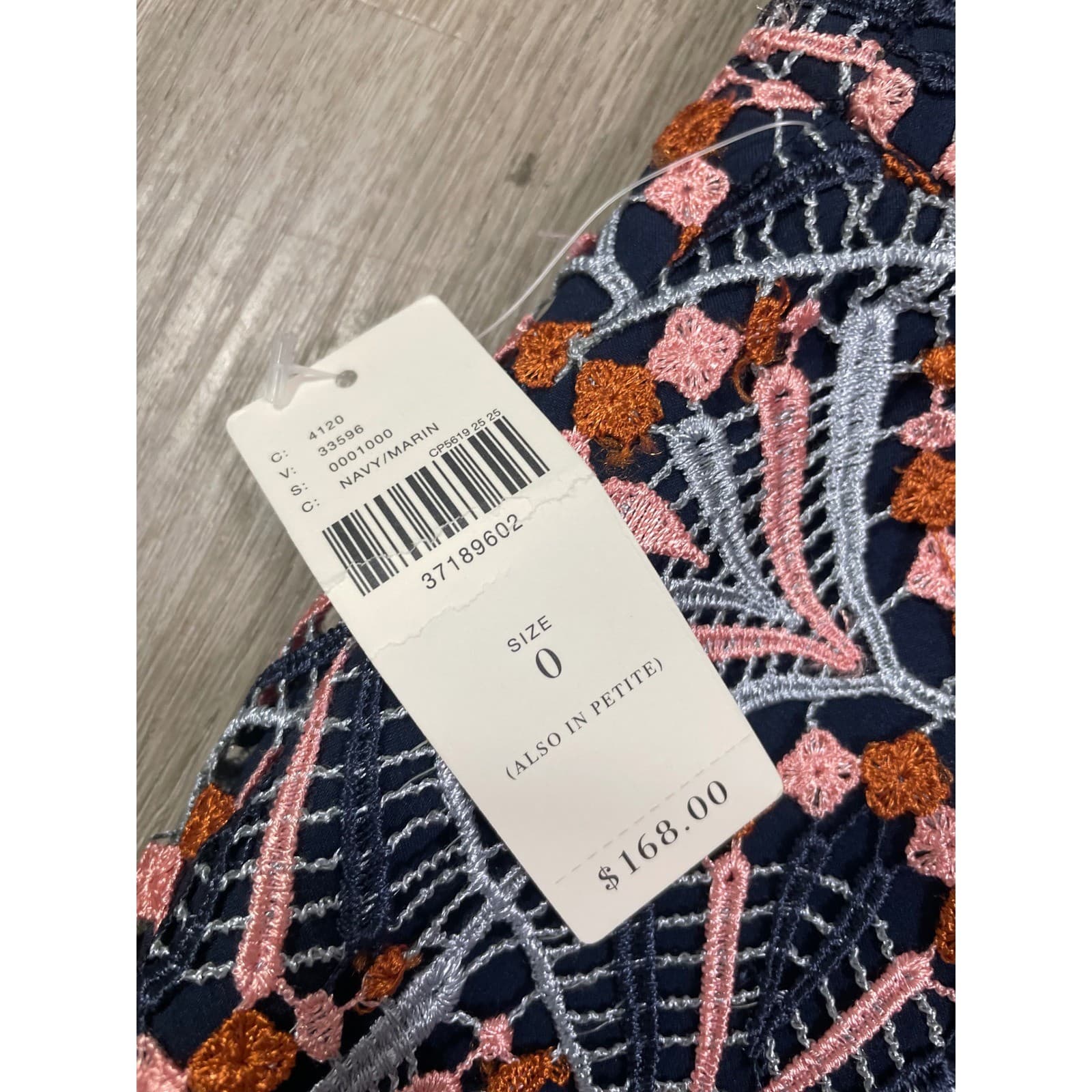 Anthropologie Moulinette Soeurs Embroidered Lace Skirt Navy Multi Size 0 - Thumbnail 3
