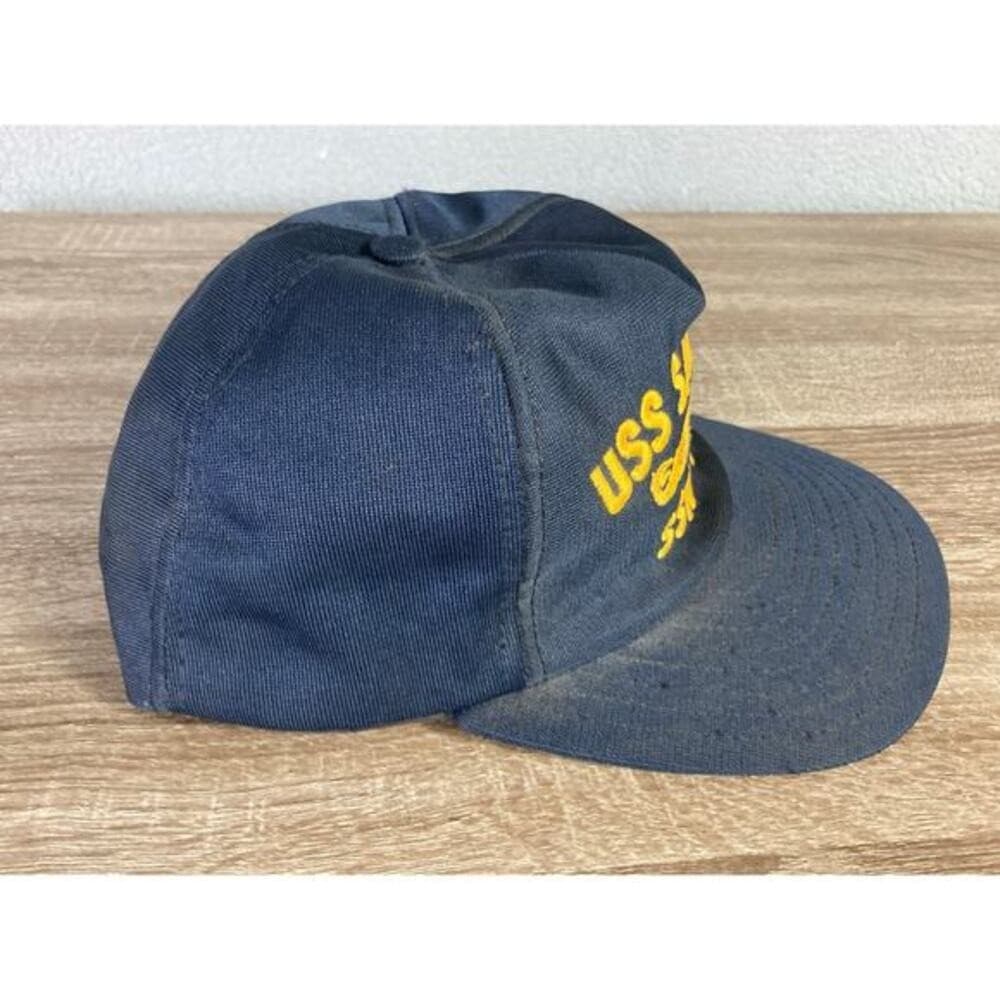 Vintage USS San Juan SSN-751 Navy Blue Snapback Hat Unisex Adult - Thumbnail 5