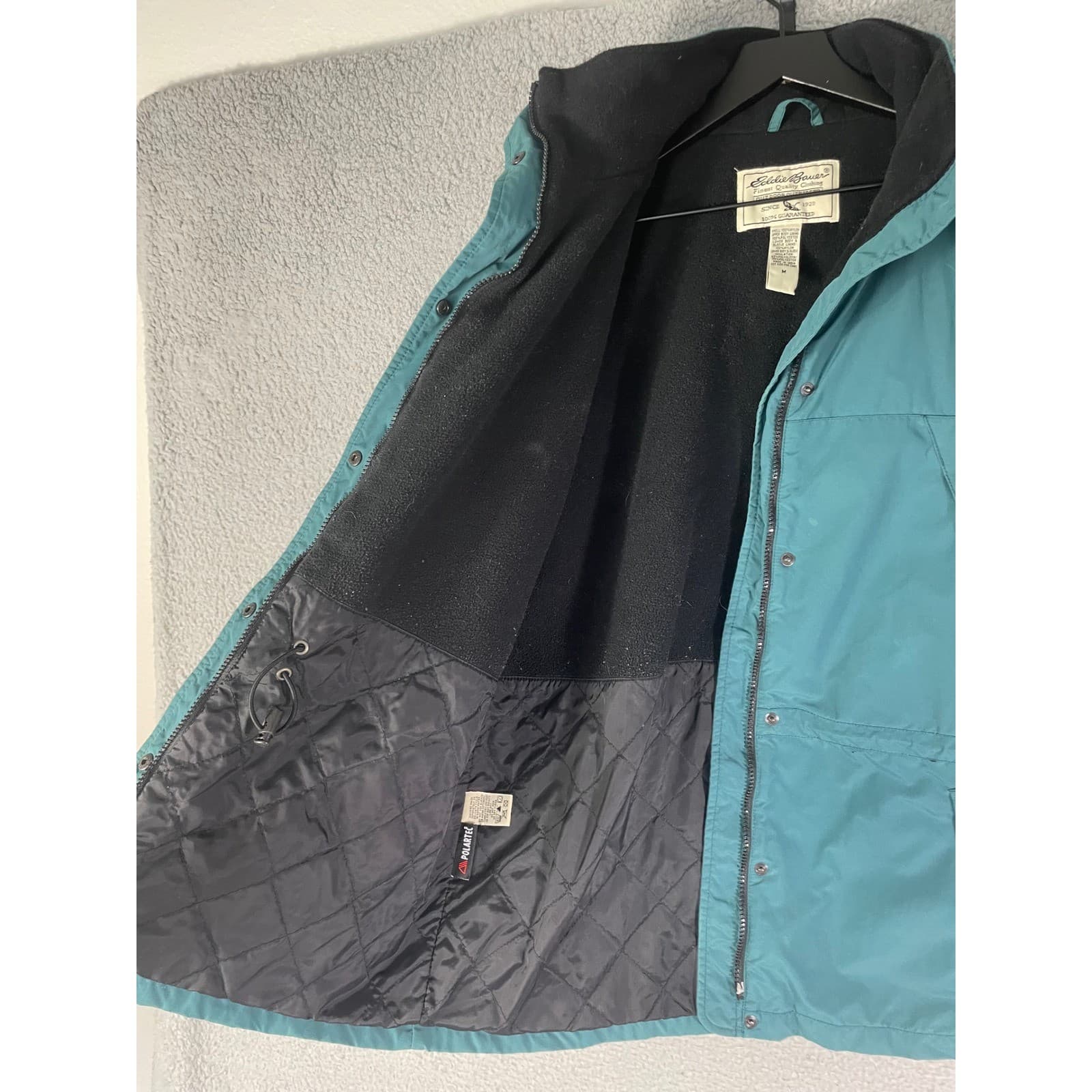Vintage Eddie Bauer Polartec Parka Jacket Mens Medium Hooded Outdoor Coat - Thumbnail 10
