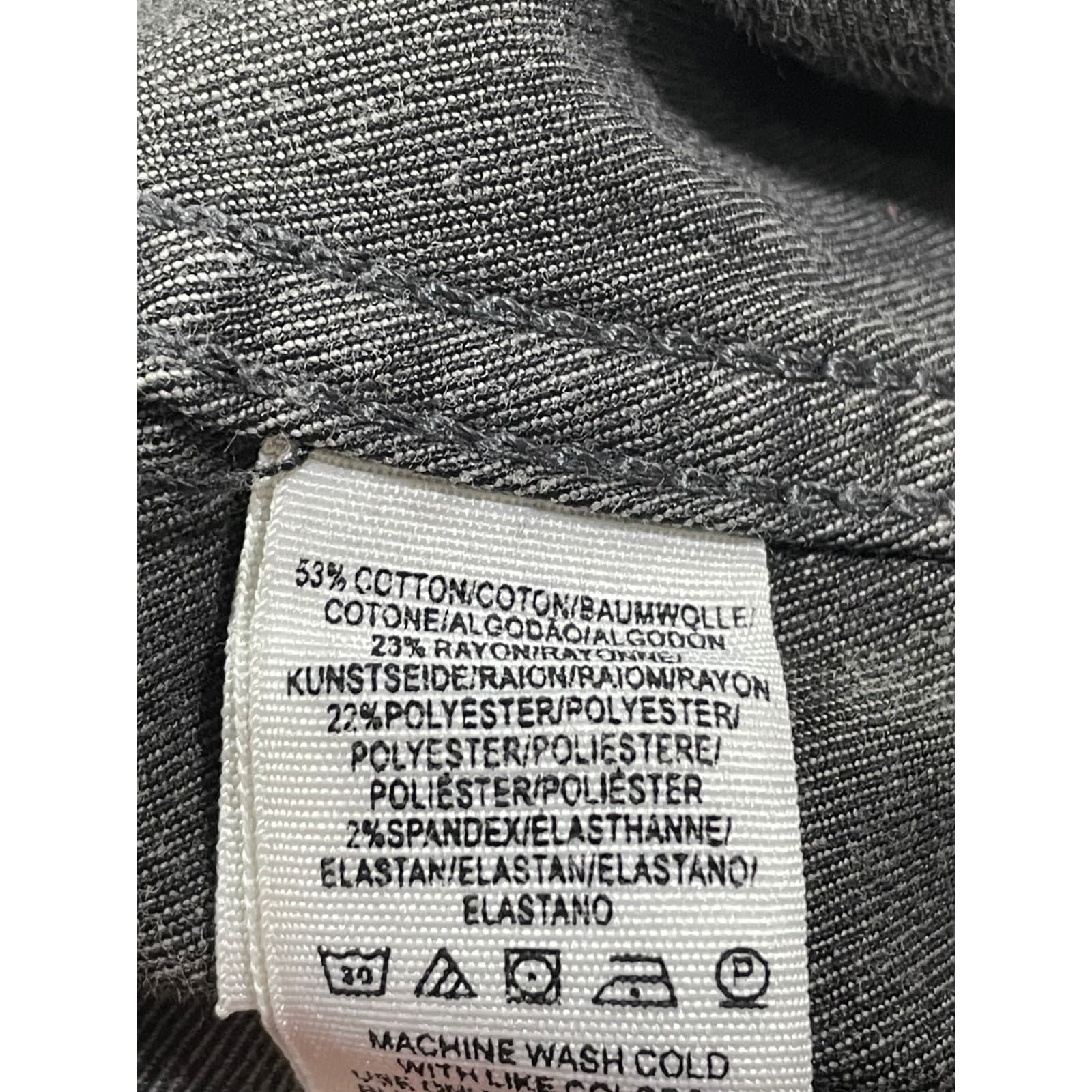 Free People Mini Skirt Gray A Line Stretch Womens Size 6 Casual Denim - Thumbnail 7