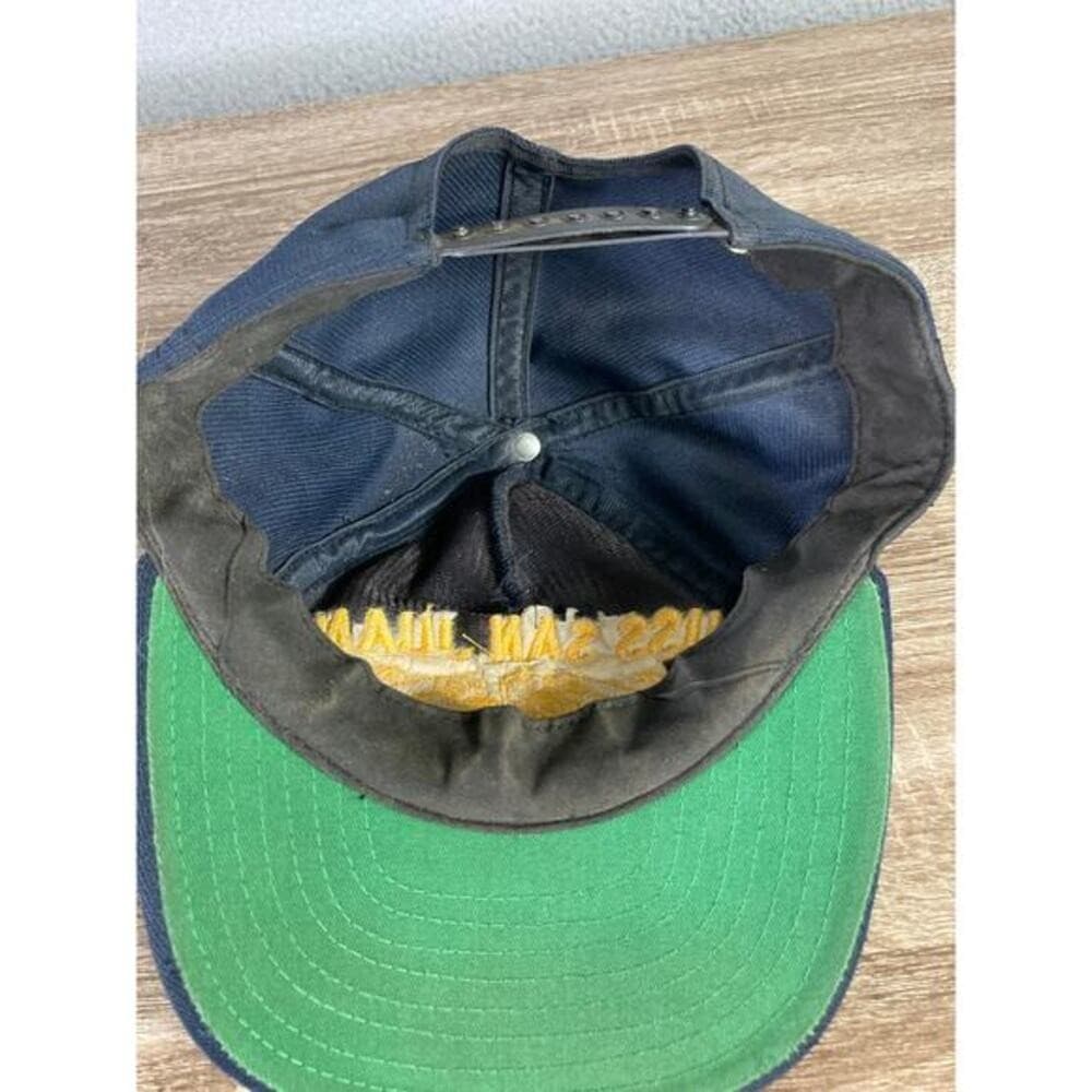 Vintage USS San Juan SSN-751 Navy Blue Snapback Hat Unisex Adult - Thumbnail 10