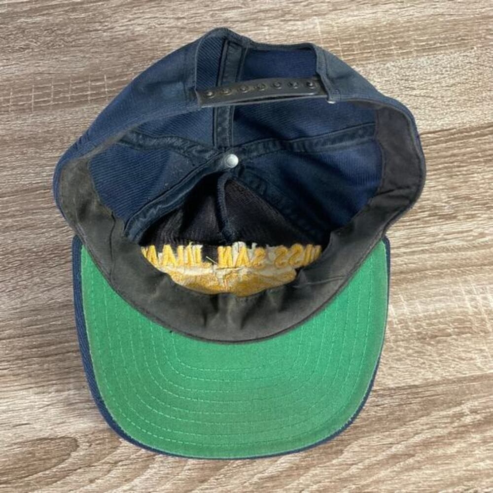 Vintage USS San Juan SSN-751 Navy Blue Snapback Hat Unisex Adult - Thumbnail 7