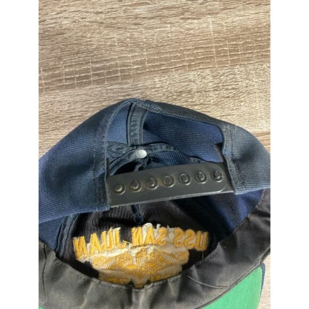 Vintage USS San Juan SSN-751 Navy Blue Snapback Hat Unisex Adult - Thumbnail 11