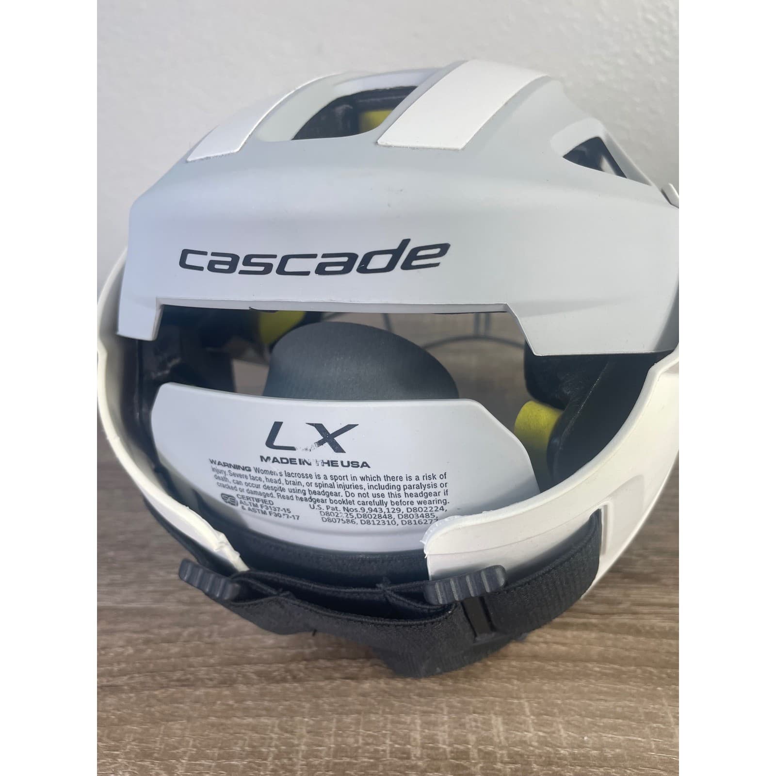 Cascade LX Womens Lacrosse Headgear White Gray One Size Adjustable Helmet - Thumbnail 15