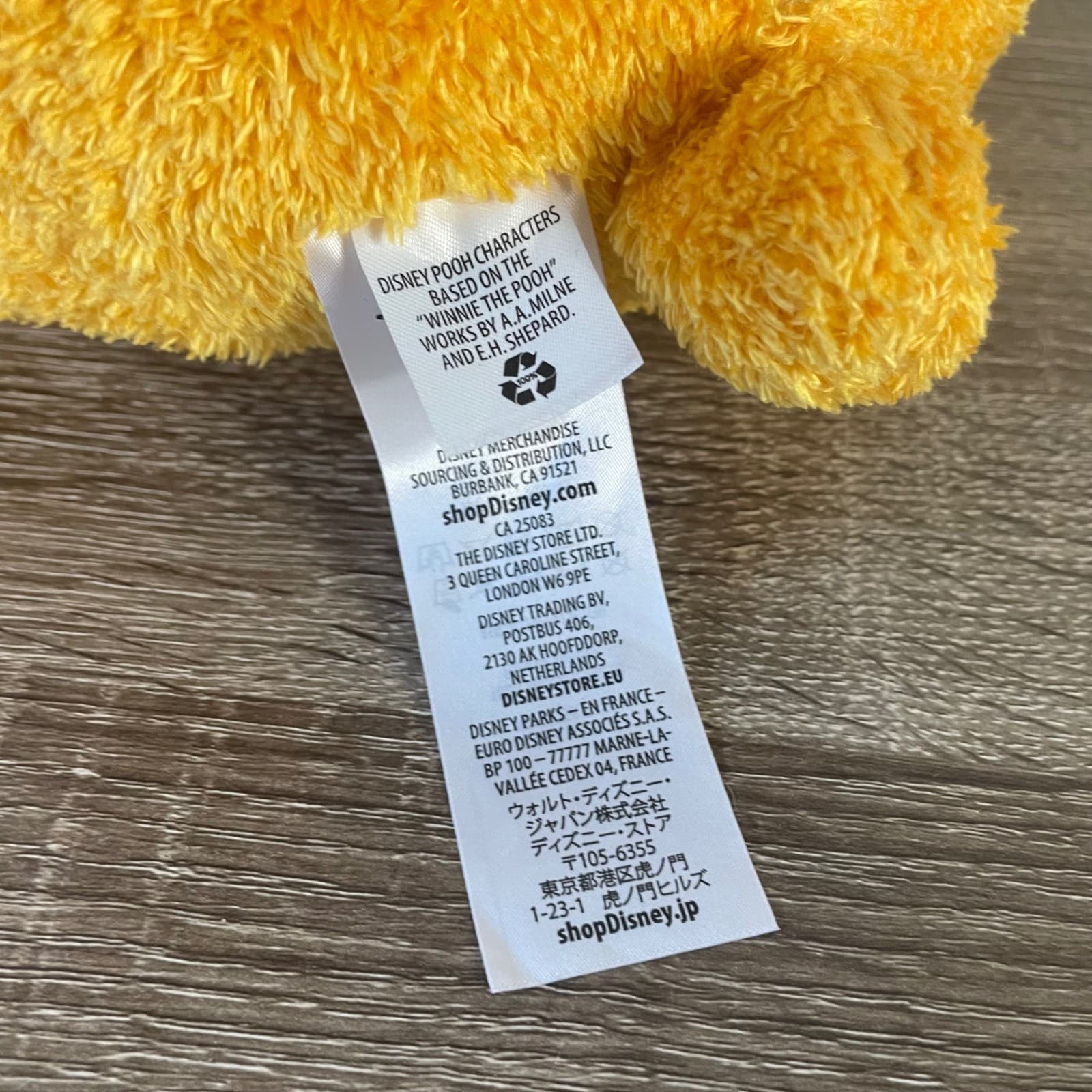 Disney Winnie the Pooh Weighted Plush 14" Bear Red Shirt Stuffed Animal - Thumbnail 3
