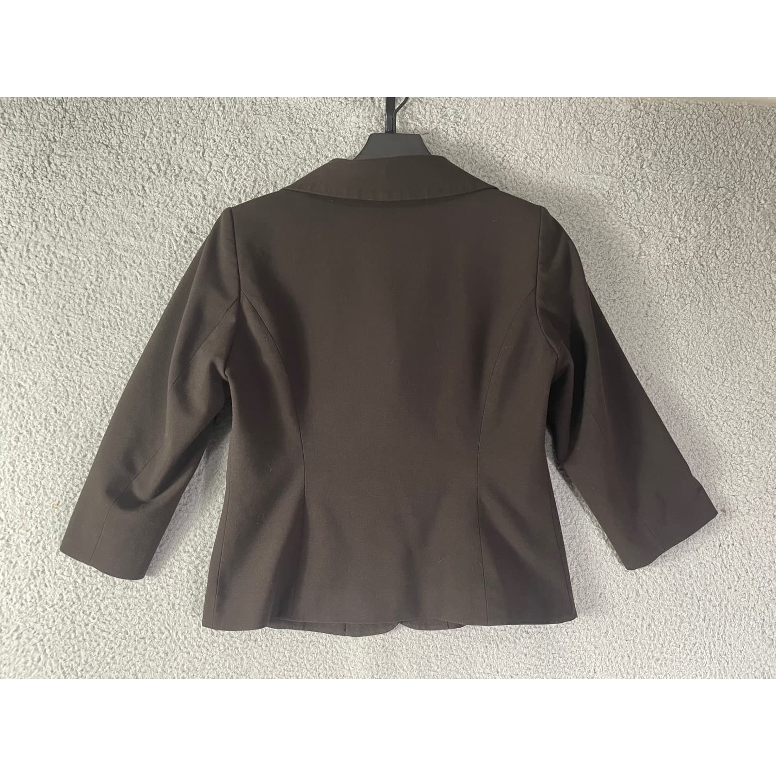Talbots Brown Blazer Petite 6 Stretch Career Office Jacket Womens Lined - Thumbnail 8